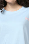 Rosaline Sugar Rush Knit Cotton Pyjama Set - Harbor Blue — thumbnail 5